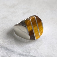 Tiger Eye Signet Ring